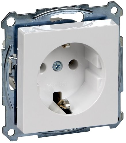 Розетка с заземлением без рамки Schneider Electric Merten System M 1-м 16А белый фото Розетка с заземлением без рамки Schneider Electric Merten System M 1-м 16А белый картинка